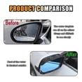 thumbnail image 2 of 2 piezas de guardabarros de visera de lluvia para espejo retrovisor de coche, fibra de carbono impermeable, espejo lateral protector de cejas para lluvia (fibra de carbono negra), 2 of 5