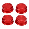 thumbnail image 1 of 4 tuercas hexagonales para rueda, adaptador profesional de aleación de aluminio para accesorios RC, color rojo, 1 of 14