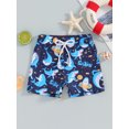 thumbnail image 2 of Bagilaanoe Toddler Baby Boys Swim Trunks Print Elastic Waist Swimming Shorts 6M 12M 18M 24M 3T 4T Kids Bathing Suit Swimsuit Swimwear, 2 of 9