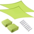 thumbnail image 1 of Yescom 2 Pack 19x13 Ft 97% UV Block Rectangle Sun Shade Sail Canopy Outdoor Backyard, 1 of 10