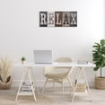 thumbnail image 3 of Stupell Industries Farmhouse Rustic Bathroom Relax Letters Canvas Art, 30 x 13, by Susan Arnot, 3 of 7