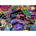 thumbnail image 4 of Fondo personalizado de los 90, decoración de fiesta de moda retro de los 90, pancarta de hip hop, grafiti, decoración de pared, fondo de fotografía, accesorios para fotomatón (multicolor, 2,1 x 1,5 m, 4 of 8