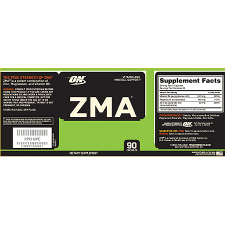 Optimum Nutrition, ZMA 90 Capsules