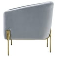 thumbnail image 3 of ACME Carlson Sloped Arm Accent Chair in Grey and Gold, 3 of 6