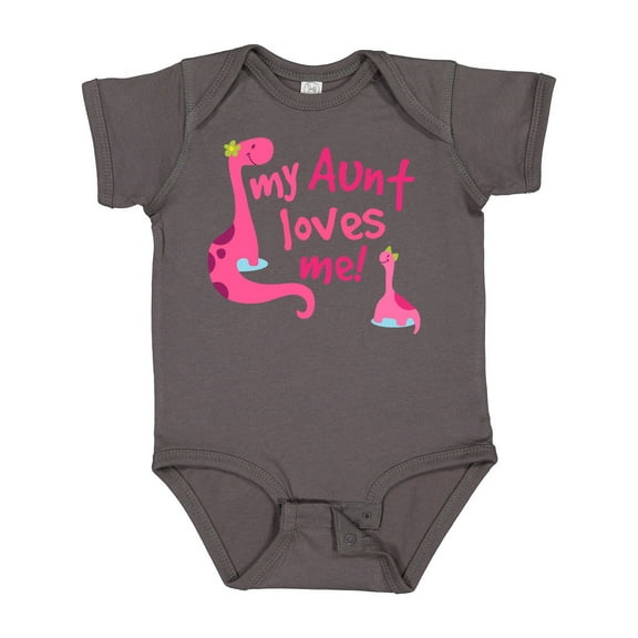 Inktastic My Aunt Loves Me Girls Baby Bodysuit