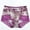 Purple, variant on Women's Mesh Print Underwear Breathable Comfortable Briefs Soft Panties Daily Comfort Ladies Wear