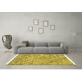 thumbnail image 3 of Ahgly Company Indoor Rectangle Abstract Yellow Modern Area Rugs, 5' x 8', 3 of 4