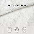 thumbnail image 4 of Laura Ashley 213792 Ensemble de Courtepointe Réversible en Coton Felicity, Blanc, Twin, 4 of 10