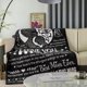 thumbnail image 3 of LHSHID Mother Blanket Warm Soft Throw Blanket Mom Gifts for Mothers Day Birthday Gifts for Mom from Daughter Son I Love You Mom(Grey) 60x80in, 3 of 6