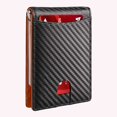 thumbnail image 5 of Cartera corta de moda unisex con múltiples ranuras y tarjetero antirrobo para hombres y mujeres, 5 of 5