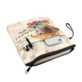 thumbnail image 3 of HELLHERO Girl Flower Pattern Zipper Bag with Washable Polyester Tote Bags with Handle for Paperbacks Christian Bible Accessories Bible Tote Bags, 3 of 6