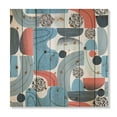 thumbnail image 3 of Designart 'Retro Shapes With Abstract Moons and Suns II' Modern Print on Natural Pine Wood, 3 of 5