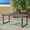 Sandblast Dark Gray, variant on Zoe Outdoor 69'' Acacia Wood Dining Table, Sandblast Dark Gray