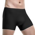 thumbnail image 2 of Men's Solid Seamless Boxer Briefs Black XXXL, 2 of 9