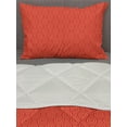 thumbnail image 3 of East Comforter & Sham Bedding Set, Retro Geometric Motif Circles Spiraling in Traditional Chinese Folk Abstract, 3 pcs Duvet Set Microfiber Filling Quilt, 5 Sizes, Dark Orange and Red, by Ambesonne, 3 of 4