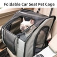thumbnail image 4 of Siège d'Auto, Siège d'Auto pour Animal de Compagnie Imperméable Cage de Transport pour Animal de Compagnie Voiture Imperméable Chat Chiot Animal Cage pour Animal de Compagnie Antidérapante Caisse Chat Chiot Siège Lit pour Animal de Compagnie Cage Respirante pour Animal de Compagnie Siège de Transport pour Chat Voiture Antidérapante Respirante Caisse, 4 of 6