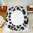 thumbnail image 5 of jejeloiu Leopard Print Full Size Sheets,Cheetah Pattern Bed Sheets,White Black Sheet Sets For Girls Kids,Ultra Soft Home Decor,4 Pieces, 5 of 7