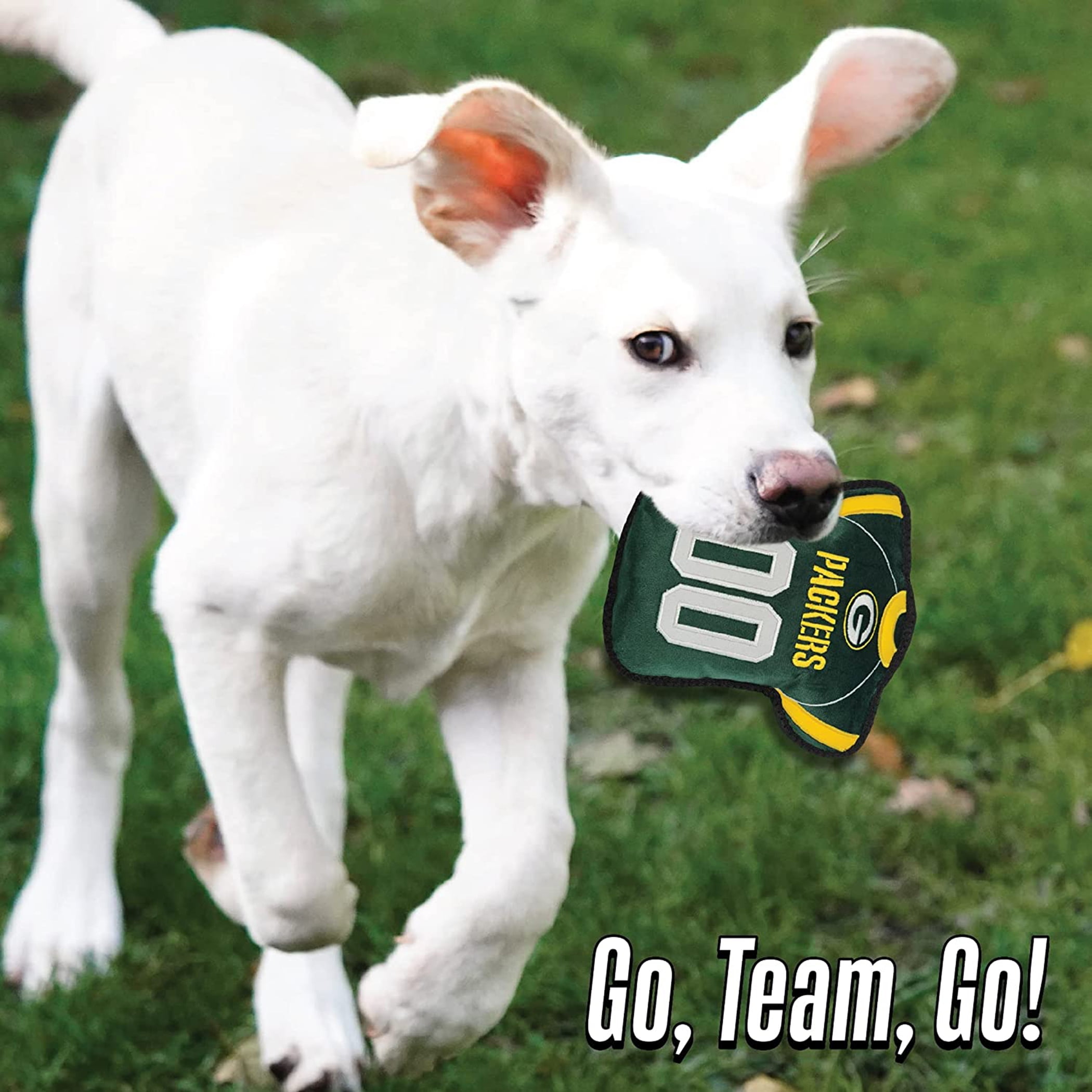 NFL Tough Jersey Pet Dog Toy Premium Quality with Built-in Squeaker Chew Toy
