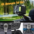 thumbnail image 3 of Yeshouse Motorcycle Top Case, 45L Motorbike Tail Box, Waterproof Aluminum Alloy Motorcycle Trunk, Motorcycle Top Box Luggage Storage Tour Box with Unique Security Lock, Base Plate & Install Tools, 3 of 7