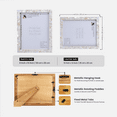 thumbnail image 4 of Handicrafts Home Mother of Pearl Picture Frame 8x10, Decorative Photo Frame for Tabletop or Wall, Handmade Shell Mosaic Frame, Modern Home Decor, Gift Picture Frame,White, 4 of 6
