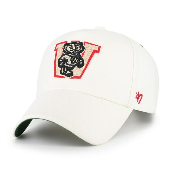 Unisex '47 White Wisconsin Badgers Collections Golden Age Offside DT Adjustable Hat