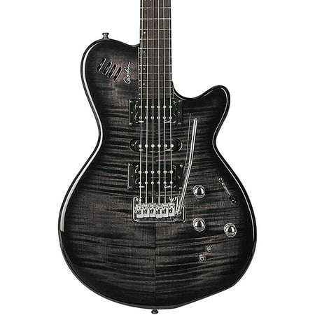 Godin xtSA Flame Electric Guitar Level 2 Transparent Black 190839159588