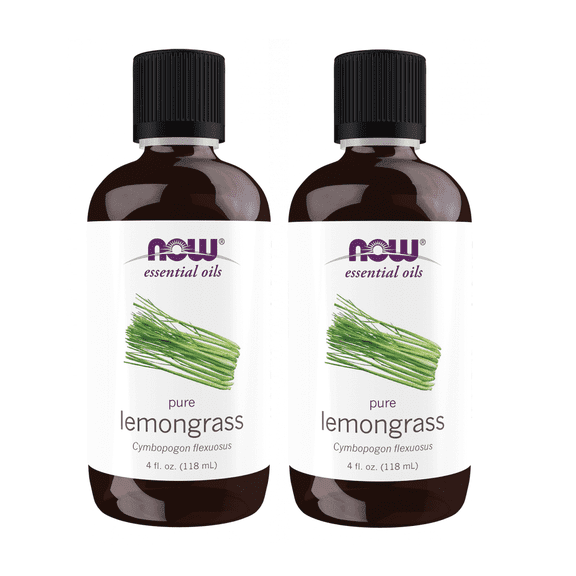 Now Foods - 4 fl oz Lemongrass Oil (Pack of 2)