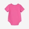 thumbnail image 4 of PatPat Baby Girl Short Sleeve Letter Print Bodysuit for Gift Red 9-12 Months, 4 of 6