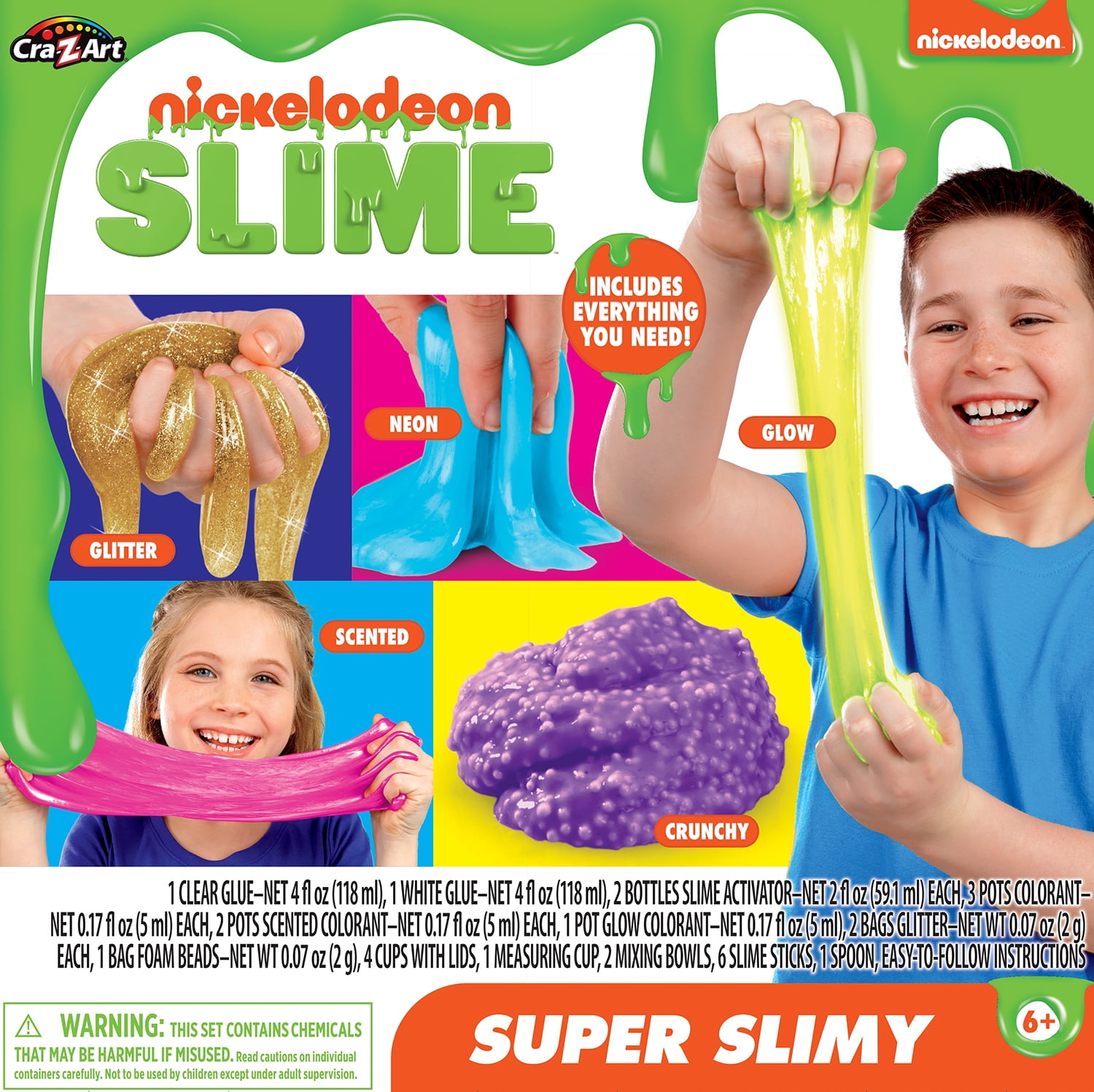 Cra-Z-Art Slime Kit Nickelodeon Galactic Glitter Purple Silver New Sealed 