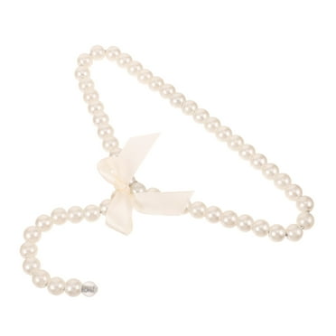 Plastic Beige Clothes Hanger Pet Kitchen European Style Girl Bow Tie Baby Child