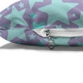 thumbnail image 4 of Star Pet Bed, Hand Drawn Composition of Geometric Shapes Pastel Colored Design Abstract, Resistant Pad for Dogs and Cats Cushion with Removable Cover, 24" x 39", Lilac and Pale Blue, by Ambesonne, 4 of 4