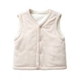 thumbnail image 4 of StSilkitty Boys Girls Fleece Vest Lightweight Sleeveless V Neck Button down Vests Coat Fall Winter Warm Outerwear, 4 of 8