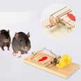 thumbnail image 4 of Trampas para ratones Trampa para ratones sensibles de madera Trampas seguras para ratones para el exterior del garaje de la casa, 4 of 8