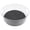 Clear & Dark Gray, variant on Spectrum HEXA Extra-Large Lazy Susan, 4.5 in H x 12.25 in, High Wall, Charcoal