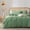 Green, variant on ZOVAN Duvet Cover Set 100% Washed Cotton Super Soft Breathable Durable (Beige, King)