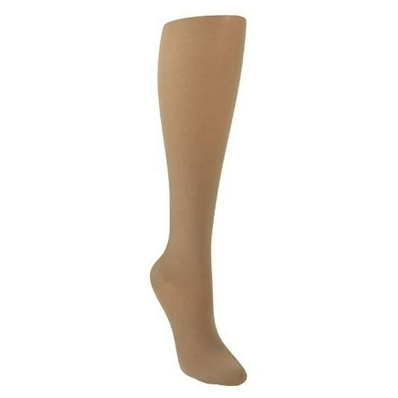 Sigvaris Style 841 Soft Opaque 15-20 Open Toe Knee High Compression Stockings Nude LL Long