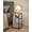 Greige, variant on End Table Space Saving Table with 3 Open Tiers for Living Room Bedroom Greige