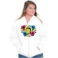 thumbnail image 4 of Betty Boop Conversation Hearts Cute Zip Hoodie Sweatshirt Women Brisco Brands S, 4 of 6