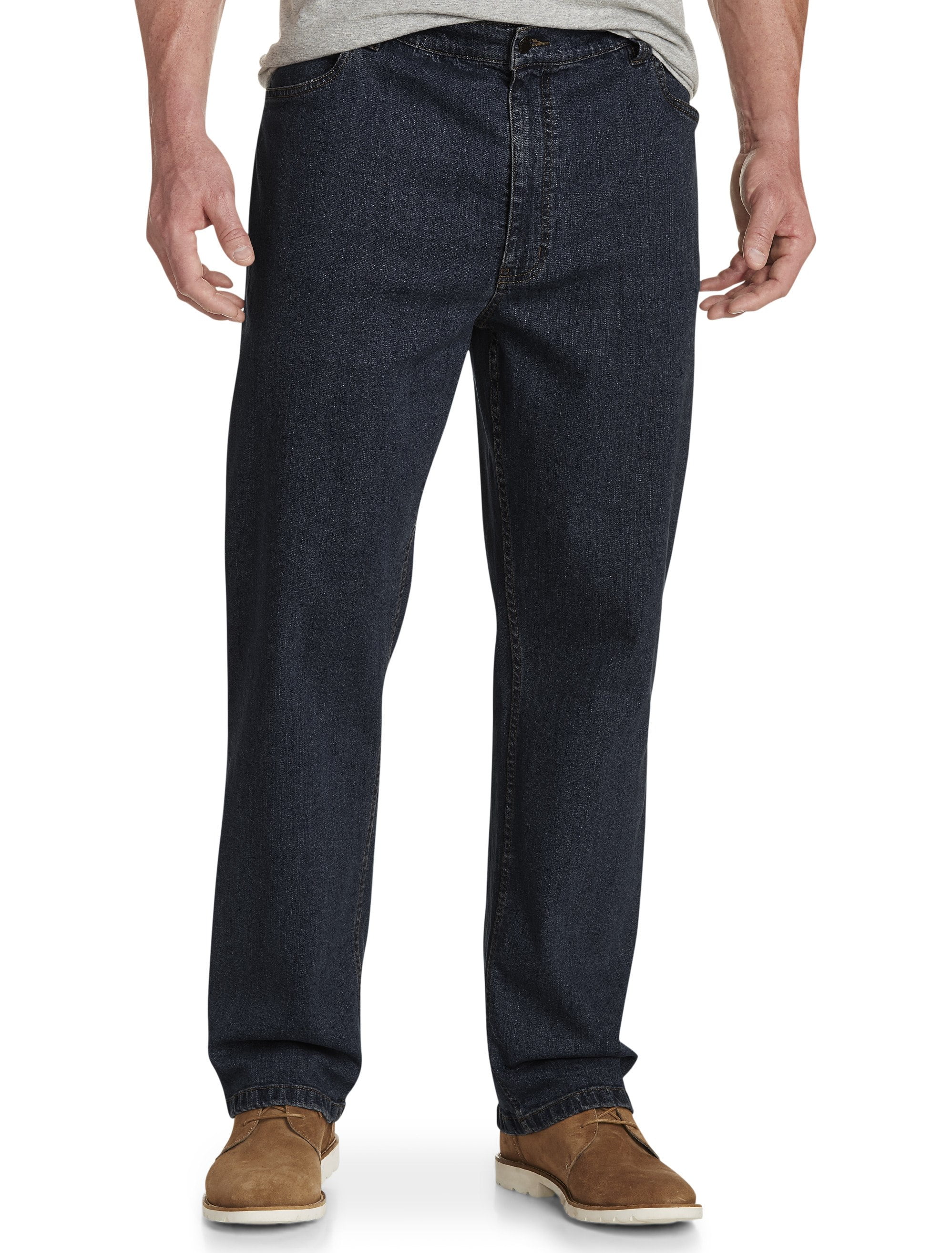 Harbor Bay by DXL Big and Tall Men's Athletic-Fit Jeans, Dark Rinse ...