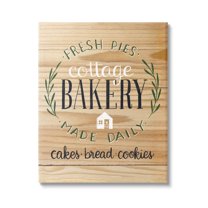 Stupell Industries Fresh Pies Cottage Bakery Rustic Country Kitchen Sign ,16 x 20, Design by Amanda McGee