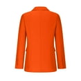 thumbnail image 5 of Homenesgenics Womens Tops under $5 Womens Bussiness Casual Blazers Open Front Long Sleeve Work office Blazer Jacket with Shoulder Pads Fall 2025 Orange S, 5 of 8