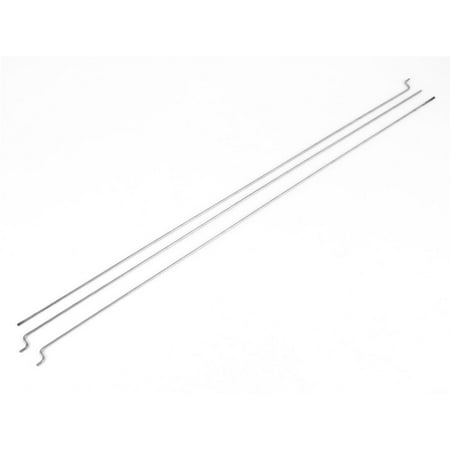 Unique Bargains 3 x Stainless Steel Push Rod Piano Wire 300mmx1.5mm for EP Nitro Gas Boat Marine