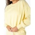 thumbnail image 2 of Celebrity Pink Women's and Women's Plus Oversized Boyfriend Sweatshirt, Sizes XS-4X, 2 of 6