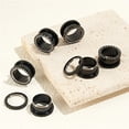 thumbnail image 4 of Expansor De Túnel De Acero Con Líneas Piercings Para Oreja, 4 of 7