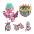 thumbnail image 1 of Great promotion! 3D Printing Crystal Flying Dragon Egg Dragon Lin Egg Set Decoration Gift Creative Figure, 1 of 2