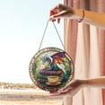 thumbnail image 4 of Dragon Stained Glass Suncatcher, Fantasy Book Lover Decor, Tea and Coffee Art, Mystical Window Hanging, Gift for Readers 1871221884, 4 of 4