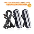 thumbnail image 2 of tredstone ABS 2PCS 12V 24V 58 LED 4PIN Dual Color Combination Taillights Tail Lights Stop Flowing Turn Signal Plug and Play, 2 of 6