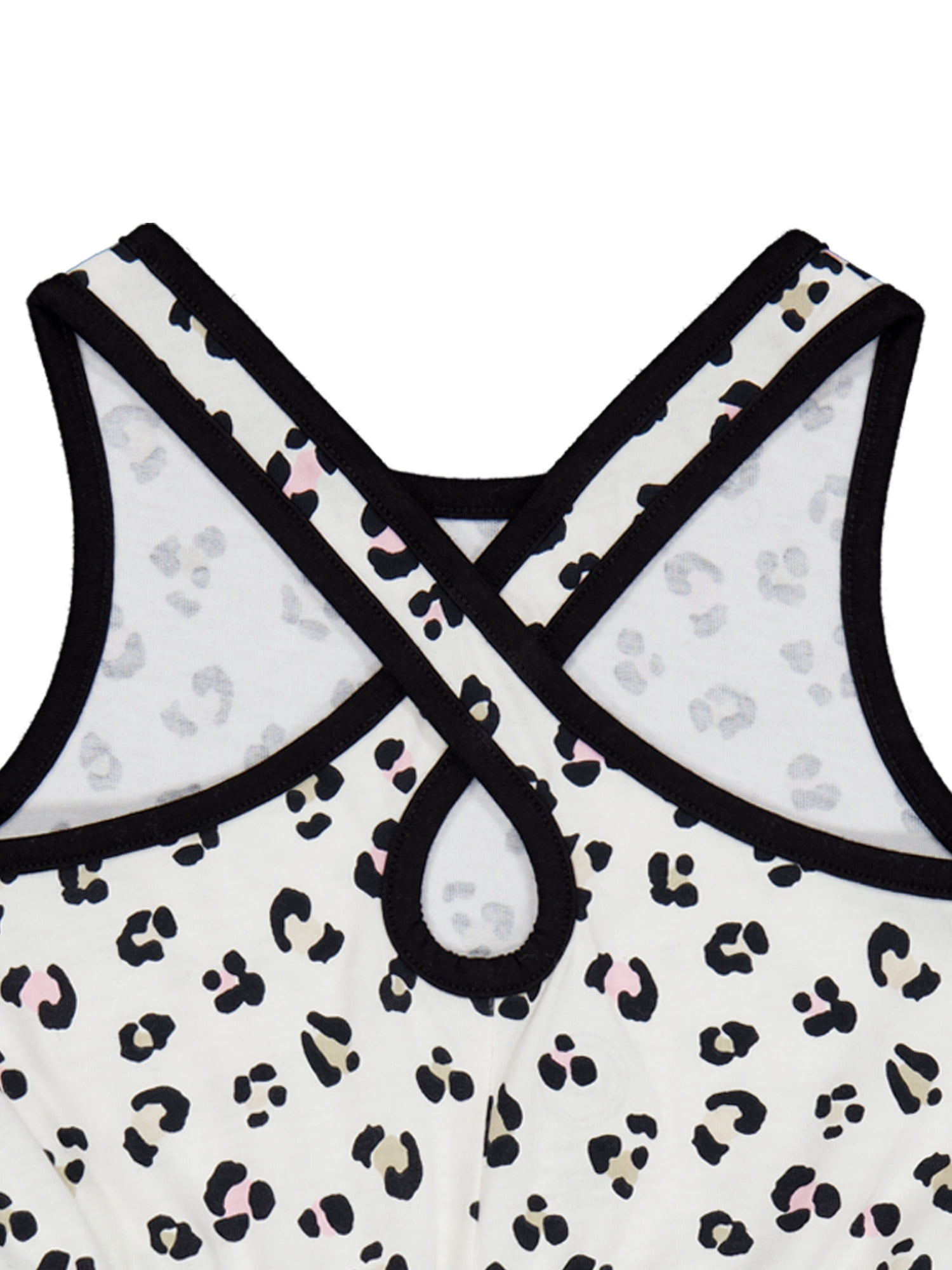 Wonder Nation Girls Play Romper 2pk, Sizes 4-18 & Plus