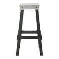thumbnail image 2 of OSP Home Furnishings New Hampshire 30" Bar Stool in Brushed Silver Finish and Frosted Black Base K/D, 2 of 3