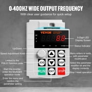 VEVOR VFD 7.5KW, 34A, 10HP Variable Frequency Drive for 3-Phase Motor Speed Control